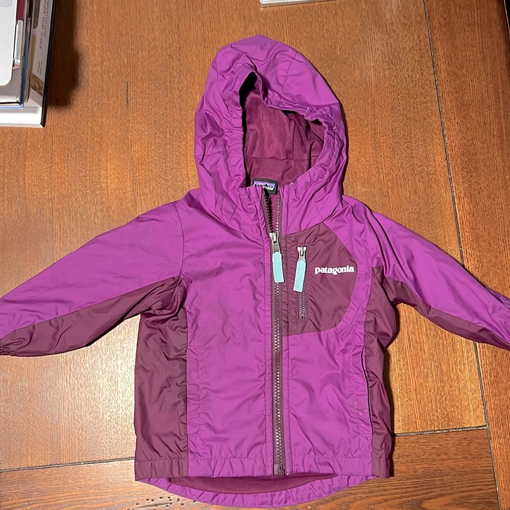 Patagonia Kids Raincoat - Purple and Burgundy